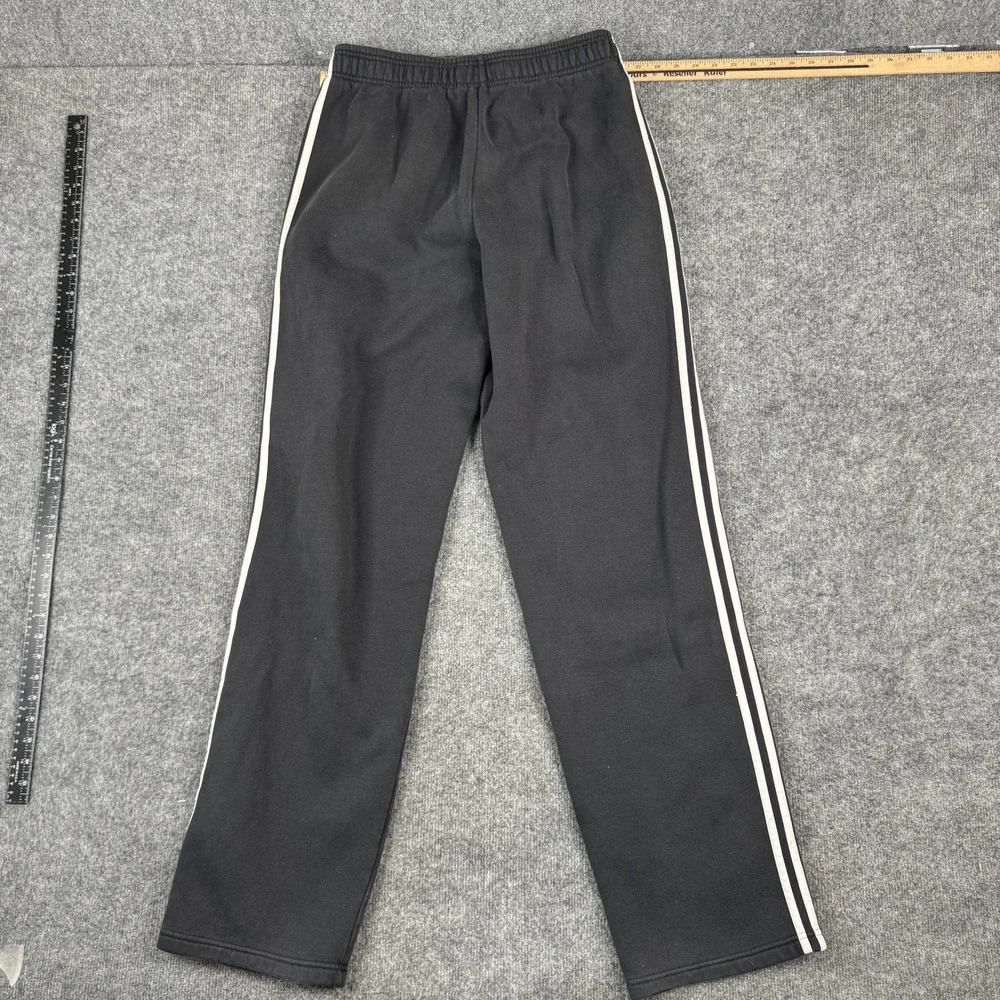 Adidas Sweatpants Mens Size 2XLT Black Fleece Three Stripe Tall Joggers Athletic